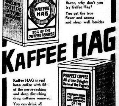 1914 aasta kofeiinivaba kohvi Kaffee HAG